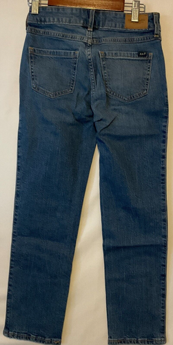 Abercrombie Kids Jean Pants Unisex Size 9/10 R Distressed Straight High Rise - Picture 4 of 14