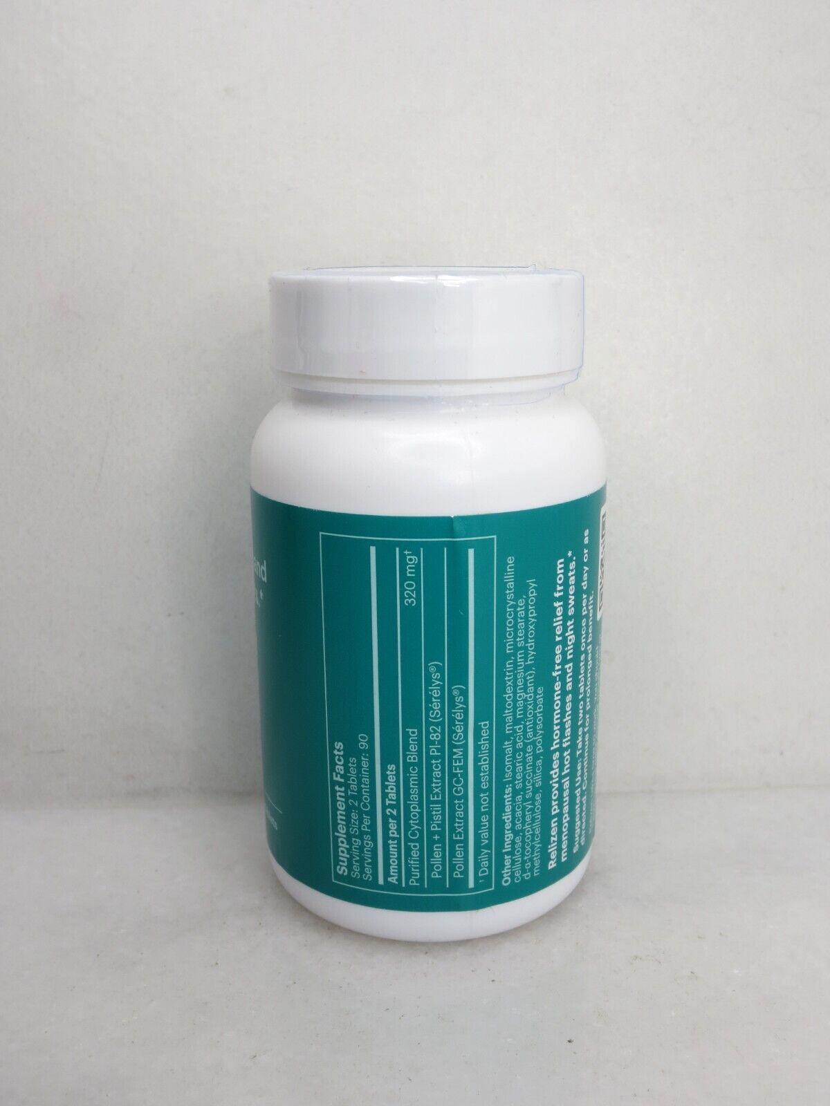 Relizen Tablets BONAFIDE RELIZEN HOT FLASHES & NIGHT SWEATS 180 TABLETS 3 MONTH SUPPLY ...
