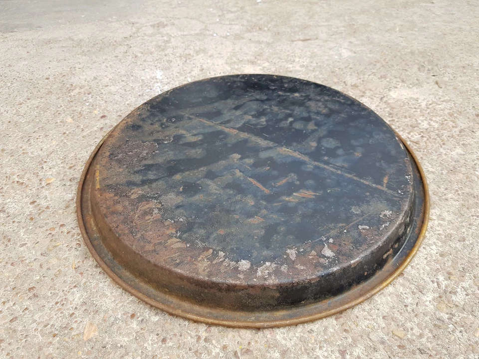 1930s Vintage Scarce Early Tuborg Beer Round Litho Tin Tray Denmark T1066 - Image 2 of 4