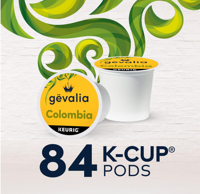 Colombia KCup Coffee Pods, for a Keto and Low Carb Lifestyle (84 Ct