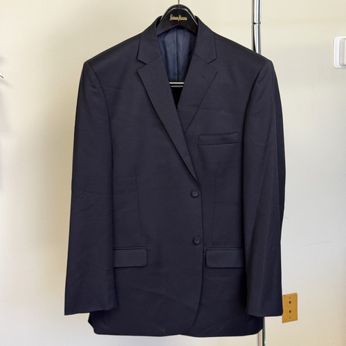 Givenchy, Cappotto sportivo vintage Givenchy uomo blazer lana blu navy medio