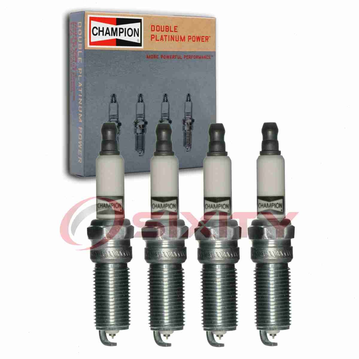 4 pc Champion Double Platinum 7032 Spark Plugs for RE10PMPB5 PLZTR5A-13 qu