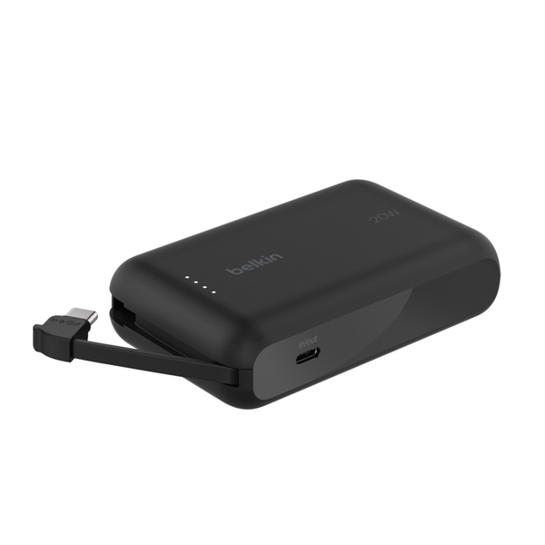 Belkin Boostcharge Powerbank 10000Mah 20W Usb‑C Mit Kabel Schwarz - Neuware-image