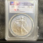 2015-W American Silver Eagle PCGS SP 70 Mercanti Signed Toner