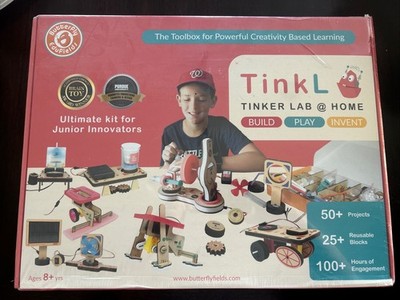 TinkL Tinker Lab at Home STEM Toy w/ 50 + STEM Projects for Kids 8+ Teaching New