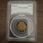 1925-D Indian Head $2 1/2 Gold pcgs Au55
