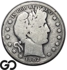 1902-S Barber Half Dollar