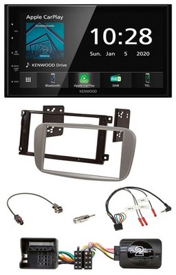 Kenwood Bluetooth Steering Wheel DAB USB 2DIN Car Stereo for Ford Focus Galaxy C-Max Sil