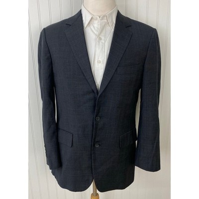 Brooks Brothers USA Union Made micro-plaid 2-button wool blazer suit jacket 39R