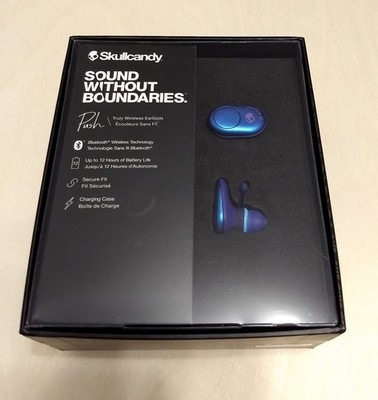 NEU Skullcandy Push True Wireless Earbuds Limited Edition RARE Gift Blue b