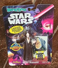 Star Wars Bend-ems OBI Wan Kenobi Action Figure 1994 With Limited