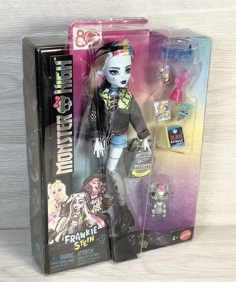 Mattel Monster High Frankie Stein Modepuppe mit Watzie Haustier - NEU (r20