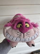 Disney Store Genuine CHESHIRE CAT Alice In Wonderland Plush Stamped All Pink