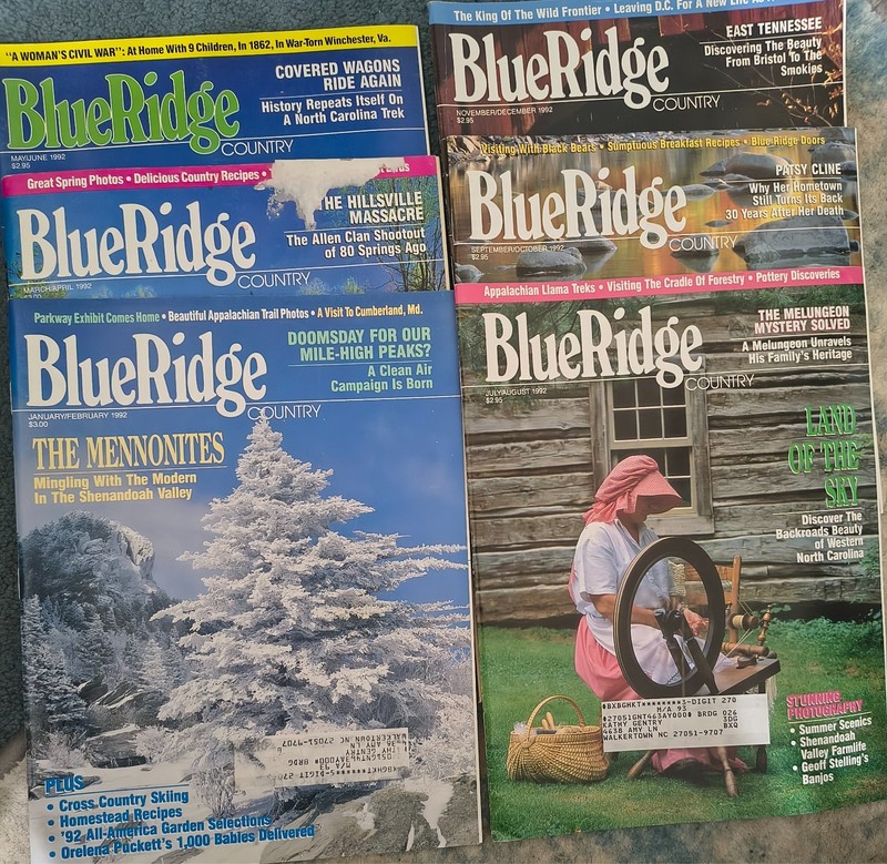 Blue Ridge Country Magazines Complete Set 1992