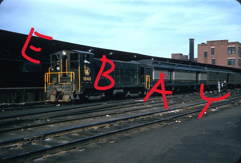 Jersey Central CNJ BLW VO-660 Jersey City NJ 1957 Original Red Border Kodachrome