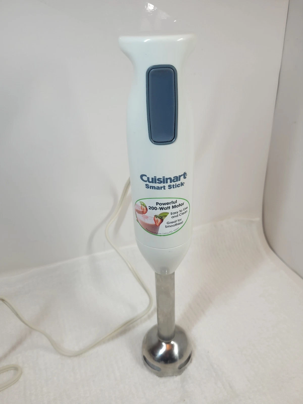 Cuisinart Smart Stick CSB-76W 200 Watt Immersion Hand Blender White TESTED Works