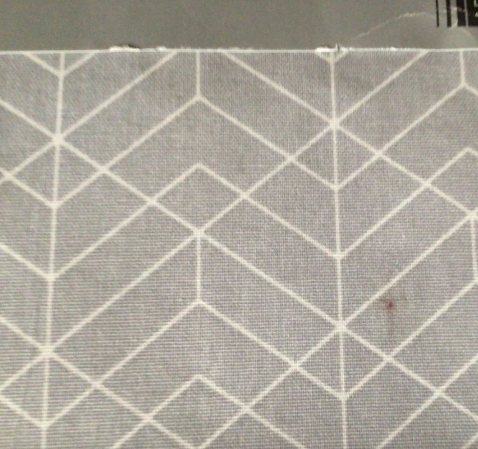 John Lewis Wipe Clean PVC Geometic Print Round Tablecloth Pale Grey 180cm Dia - Image 2 of 3