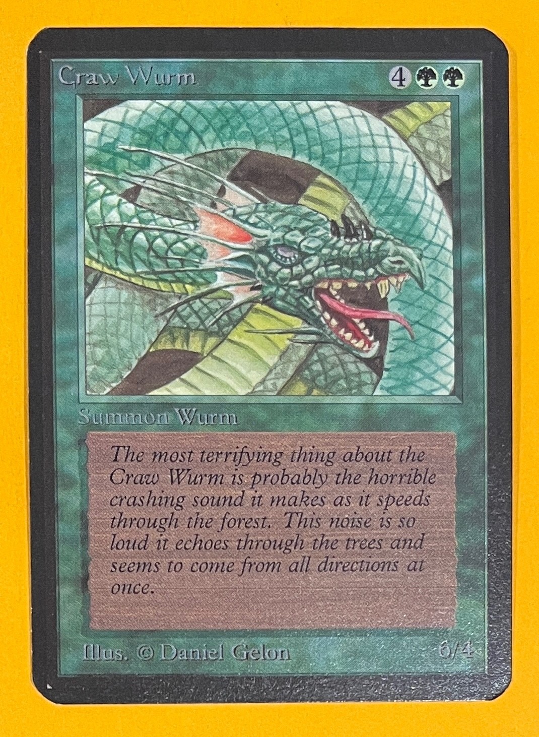 MTG CRAW WURM Alpha (OldManMTG 013-571)