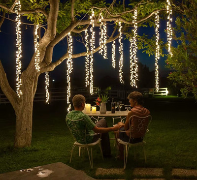 I LED String Lights Christmas Garland Outdoor Decor Patio Garden Party Tree