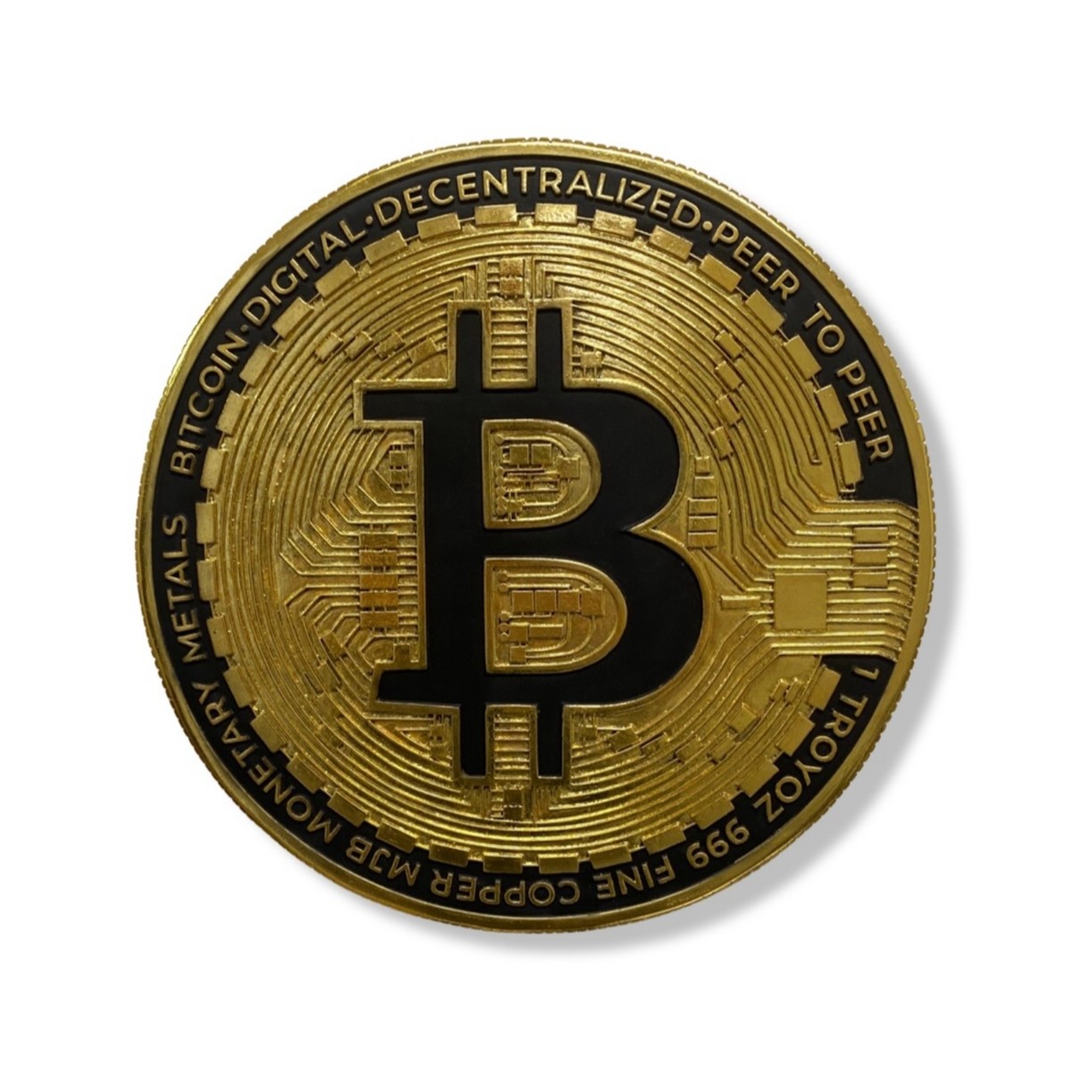 Gold Bitcoin Wall Art Sign 15 Inch Diameter Crypto Currency | eBay