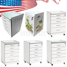 ETERFANT 4/5 Drawers Dental Medical Equipment Cart/Cartoon Medical Trolley Cart
