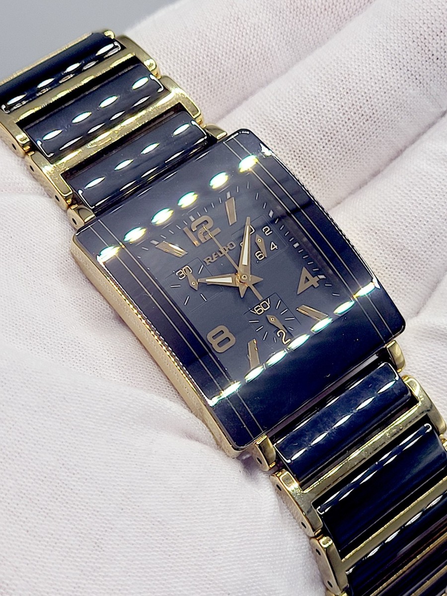 💙 RARE [N. MINT] 2005 RADO Integral Diastar Tank Chronograph