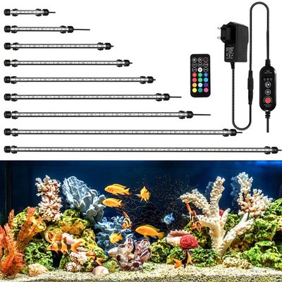 LED Aquarium Lampe 18cm-112cm Leuchten Mollusken Beleuchtung RGB Aquariumleuchte