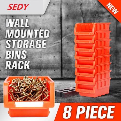 Save Space With 8 Piece Set Of Orange ABS Storage Boxes 16*105*75cm Each - Picture 5 of 9
