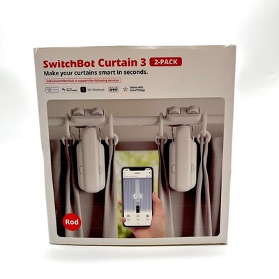 SwitchBot Curtain 3 Automatic Curtain Opener Rod-Bluetooth Remote Control (2025)