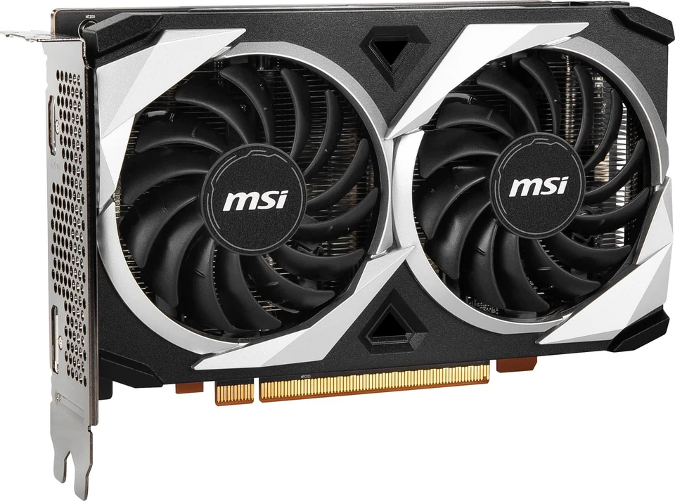 MSI Radeon RX 6500 XT MECH 2X 4G OC Graphics Card Black (V508-003R)  - Image 3 of 4