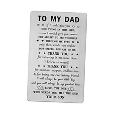 Dad Fathers Day Birthday Gifts from Son - I WILL ALWAYS BE YOUR Dad From Son