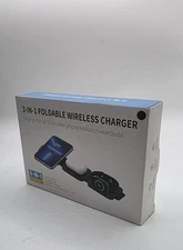 Qi2 Charging Station Apple, Magsafe Charger 3 in 1 15W Fast Charging, Magsafe...