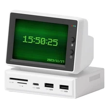 3.5inch USB Mini Screen with USB C Hub, Secondary Screen LCD Display Monitor ...