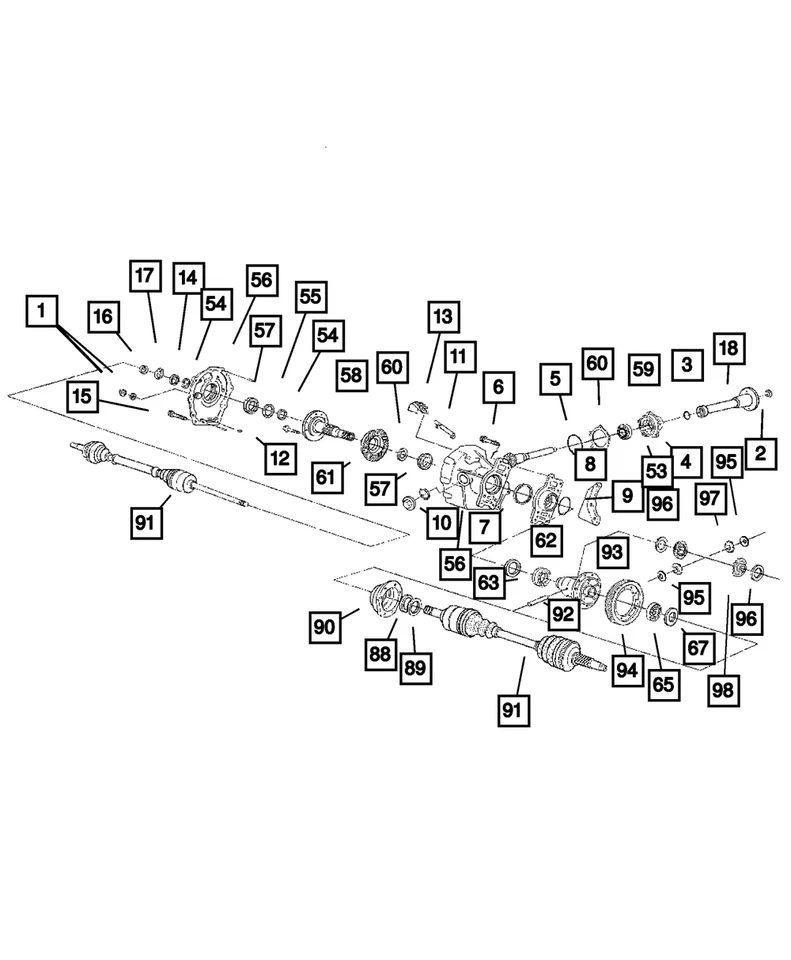 Espaciador de transmisión final Mopar original 4659257 Foto 4 de 4