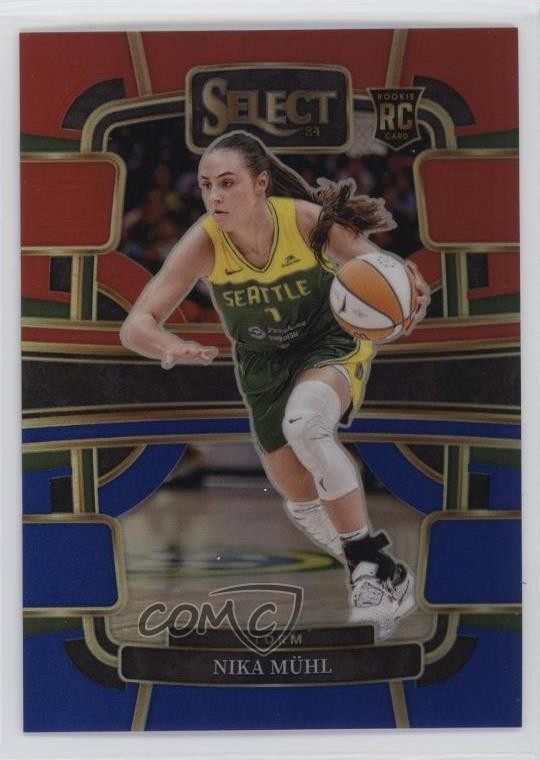 2024 Panini Select WNBA Concourse Red & Blue Prizm /399 Nika Muhl Rookie RC 14dh