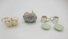 Precious Moment's Miniature Tea Set Noah's Ark Elephants Pigs Bunnies Lambs