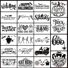 Halloween Stencils for Painting Halloween Stencils for Crafts Reusable 6"