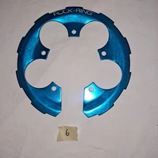 NOS girvin  Rock Ring Chainring Protector - turquoise aqua
