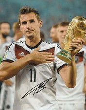 Miroslav Klose Hand Signed 10x8 Inch Germany Photo German Football