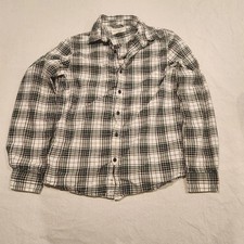 Denim  Supply Shirt Mens Med Gray Green Strip Plaid Long Sleeve ralph lauren