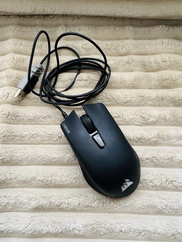 Corsair Harpoon RGB Wired Gaming Mouse Tested Used 6k DPI 5 Mappable Buttons