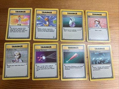 Pokemon Base Pokémon Base Set / Base Set 2 – Lot of 8 Cards – Shadowless & Trainer ...