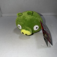 Angry Birds NO SOUND Green Pig 5  Plush Stuffed Animal Bad Piggies Toy NWT
