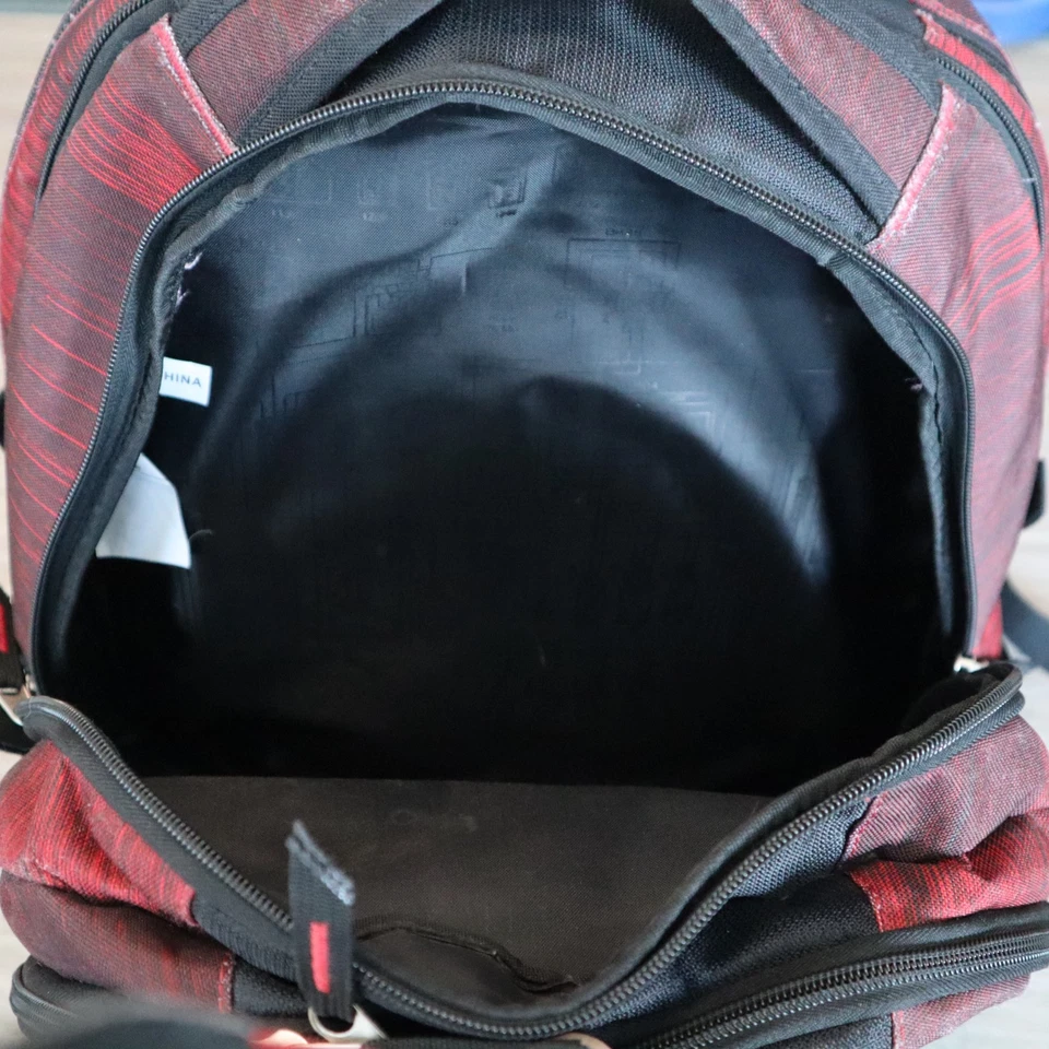 Ogio Juggernaut Backpack Cycle Bag Checkpoint Security Red Black Pockets LOGO - Image 4 of 4