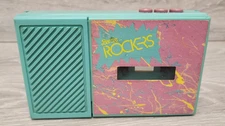 Barbie And The Rockers Portable Cassette Player Powers On AS IS For Parts READ!
