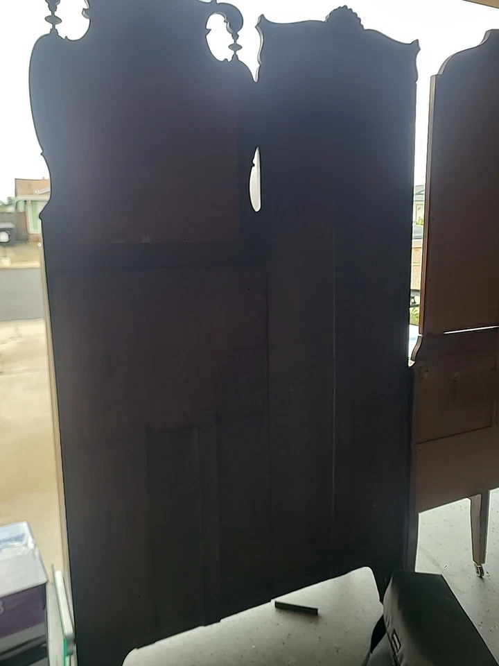 Victorian Oak Antique Side by Side Secretary Desk & Bookcase - Image 3 of 3