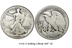 1916-S Walking Liberty Half Dollar  -  VG  /  Very Good