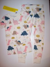 Old Navy Girls 2pc Pajama Set 2T 3T 4T 5Toddler Dinosaur Roar Tagless New