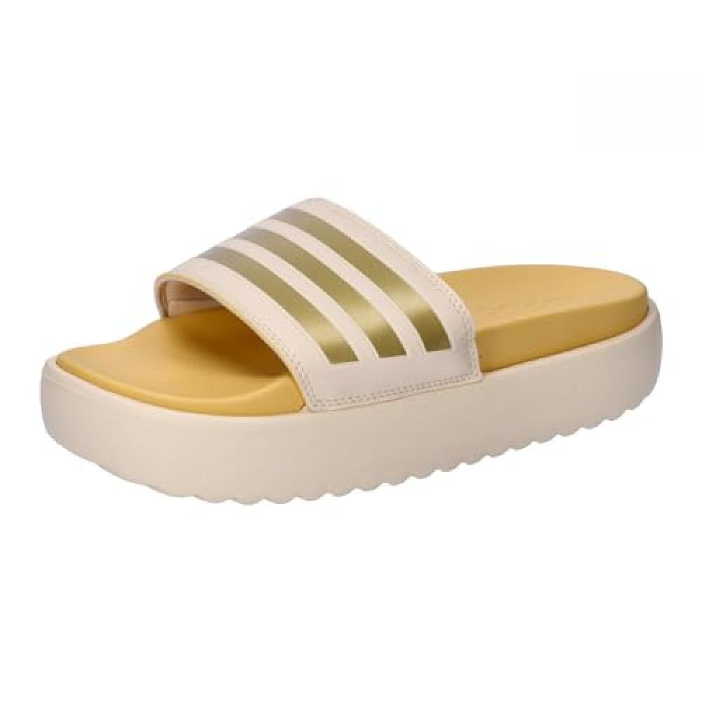 (TG. 42 EU) adidas Piattaforma Adilette, Diapositive Donna, Fico preamato, 42 EU