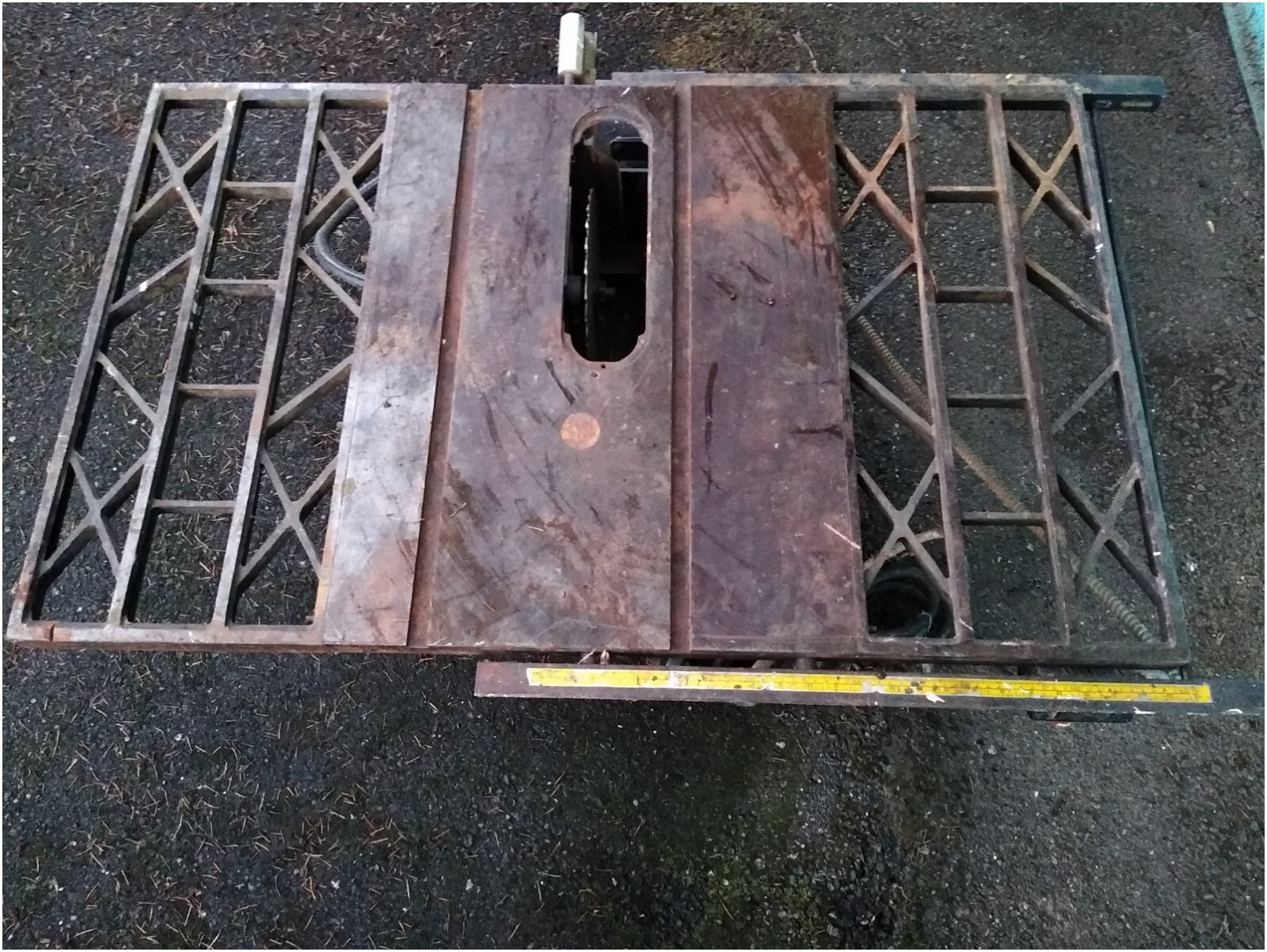 Old Vintage Sears Craftsman 10 Inch 15 Amp Cast Iron Jobsite Table Saw